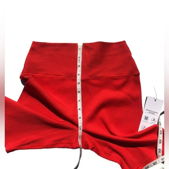 Glider High Waisted Ribbed Biker Shorts Size S - Picture 3 of 8